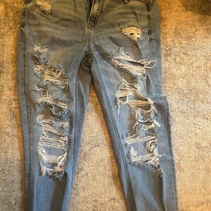 Same Distressed Blue Jeans for Women